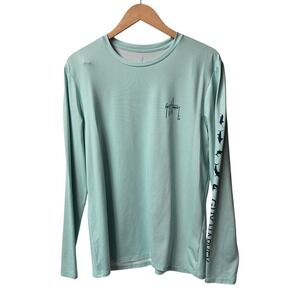 Guy Harvey Performance Shirt Medium‎ Green Long Sleeve